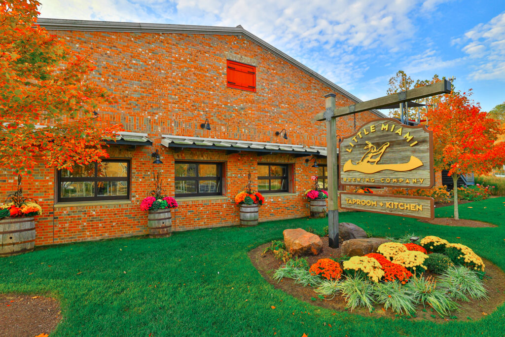 Exterior of Little Miami Brewing Company taproom in Milford, Ohio.
